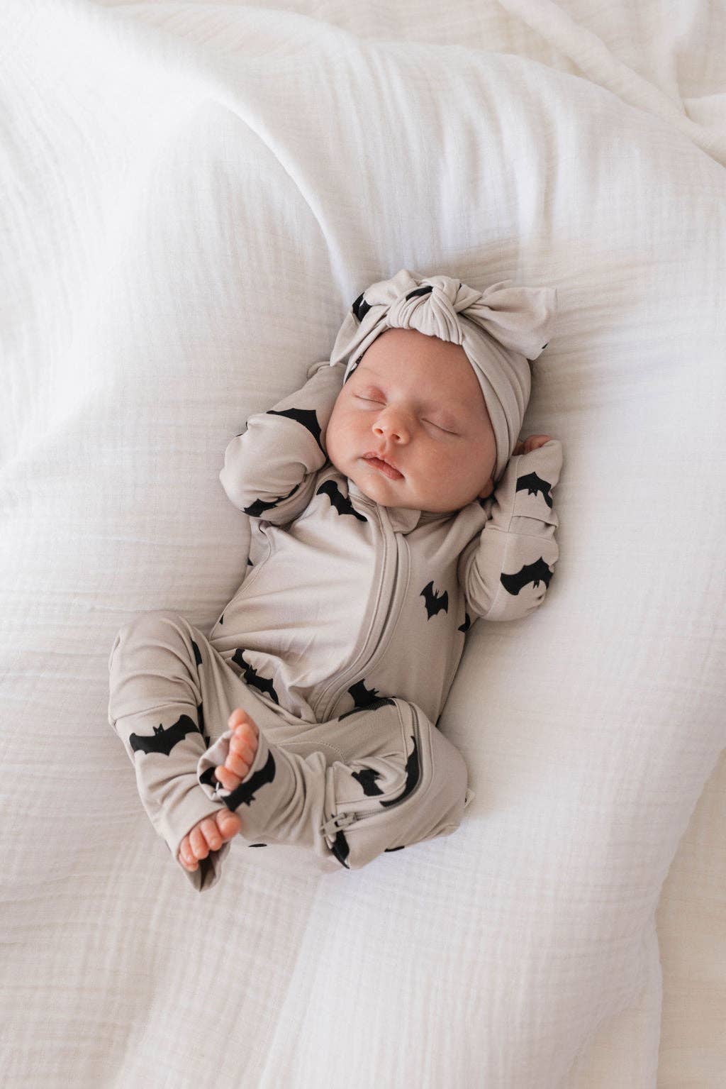 Bat Bamboo Zip Pajamas