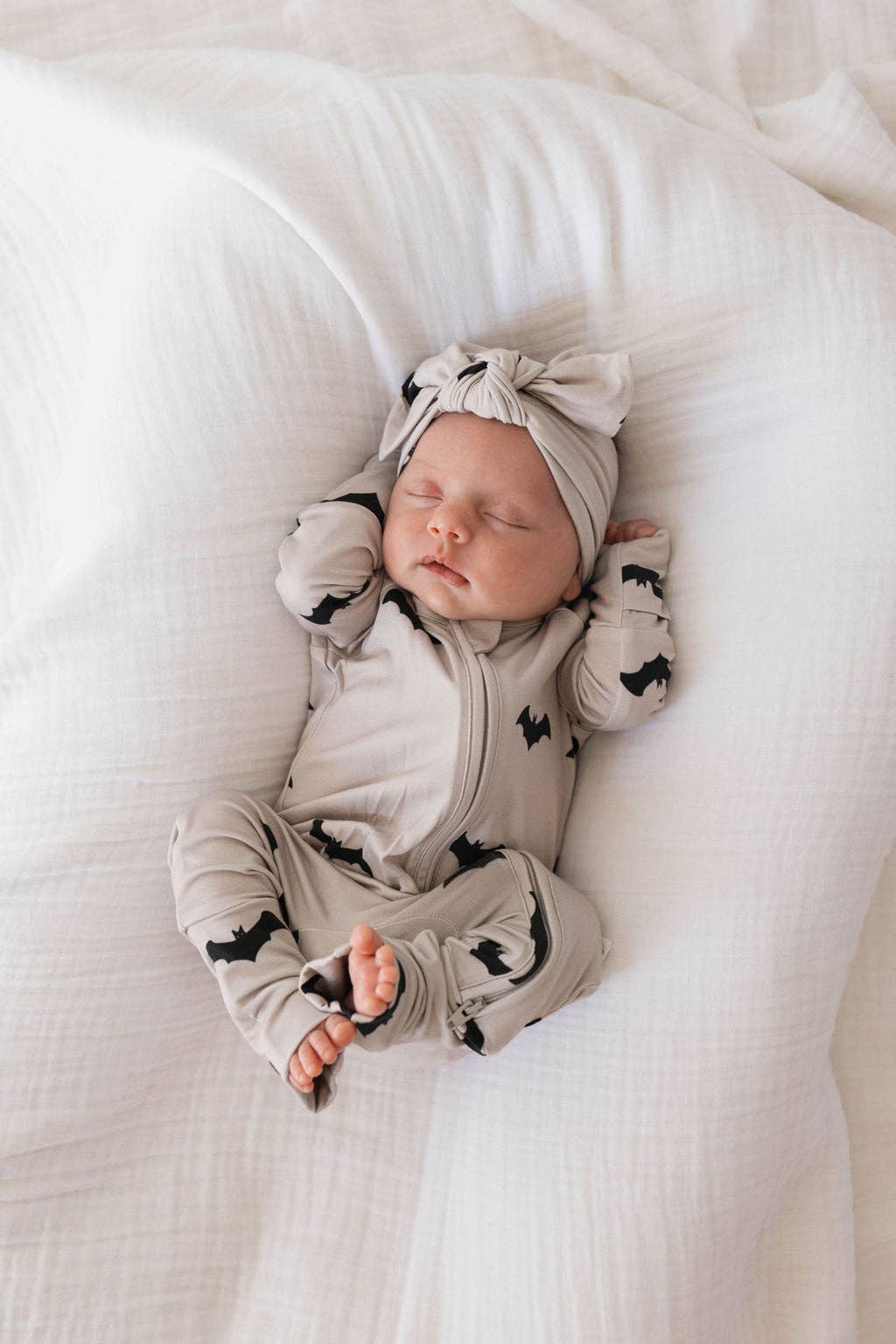 Bat Bamboo Zip Pajamas