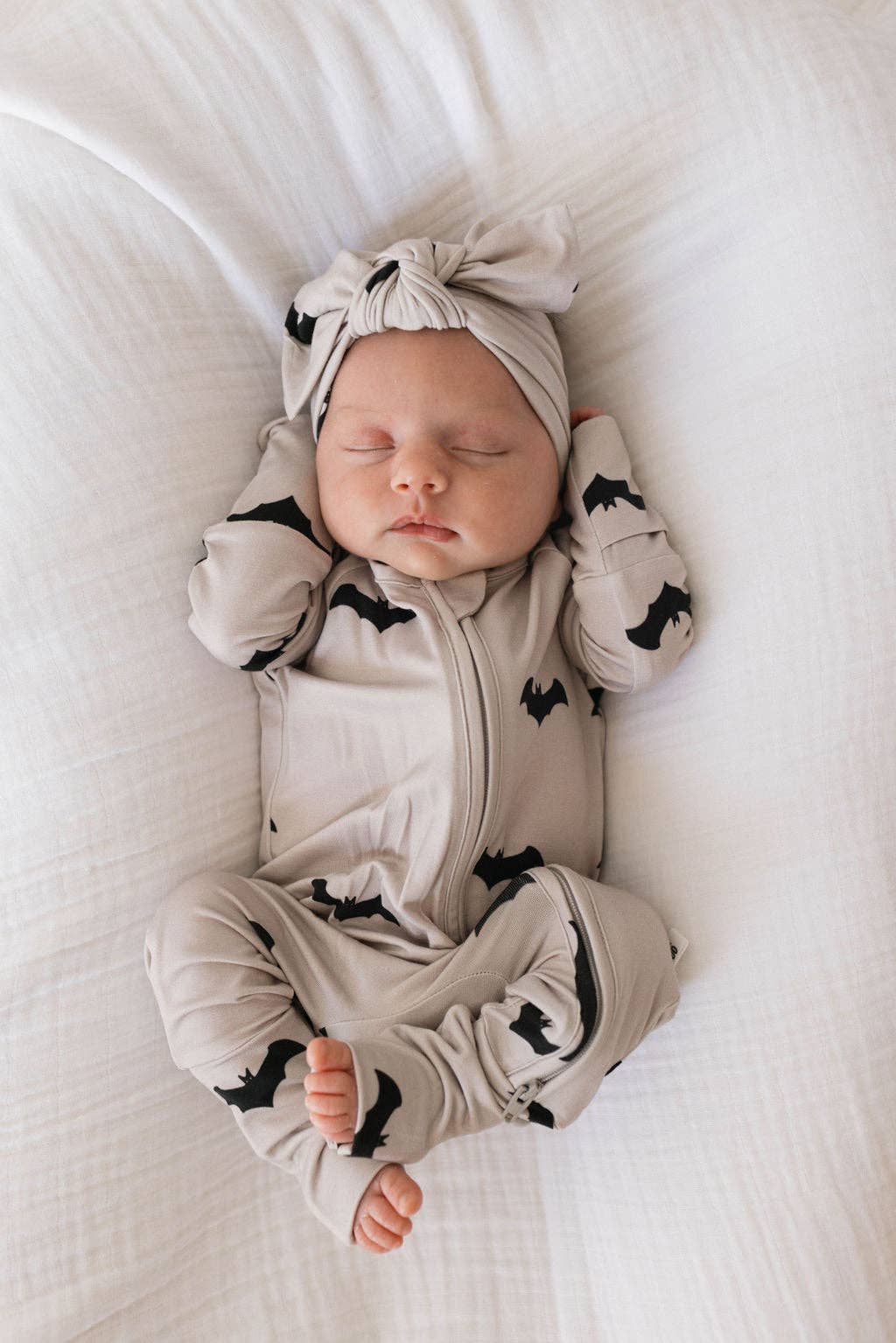 Bat Bamboo Zip Pajamas